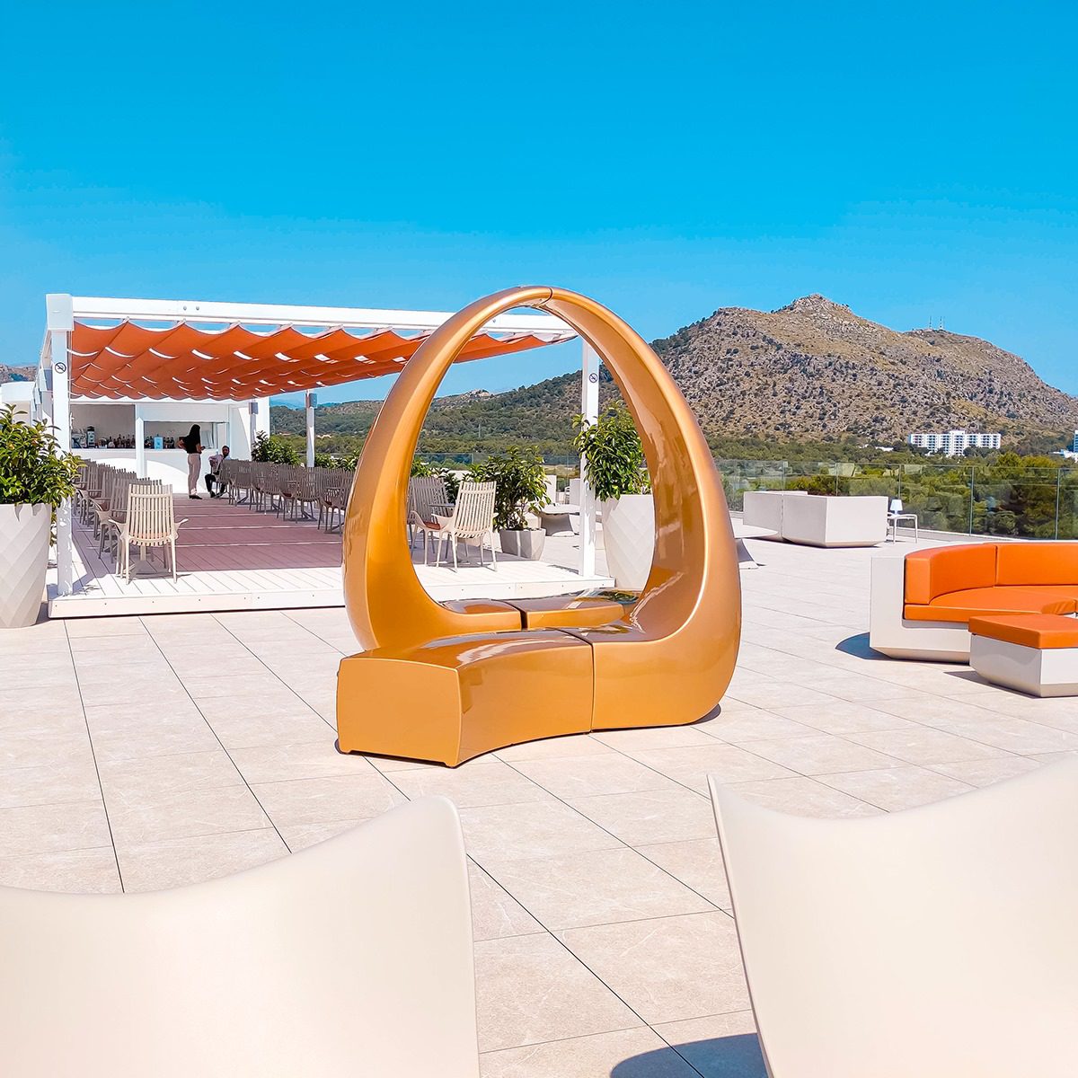 Outdoor contract furniture And bench, hospitality furniture by Vondom