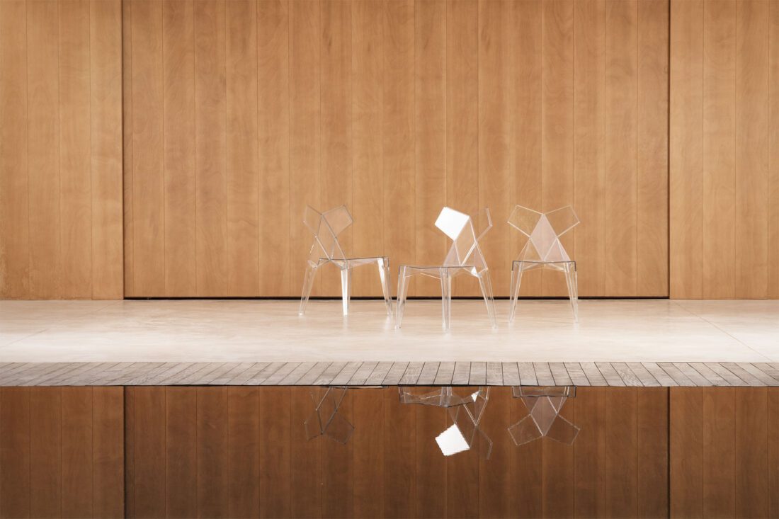 Designer chair for outdoor and indoor Kimono Vondom